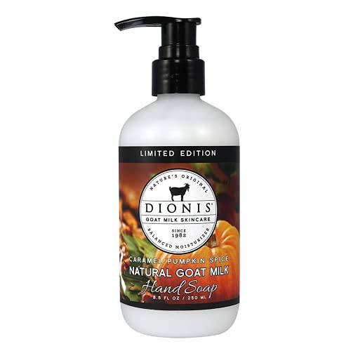 Dionis - Goat Milk Skincare Caramel Pumpkin Spice Scented Hand Soap (8.5 oz) - Made in the USA - Cruelty-free and Paraben-free