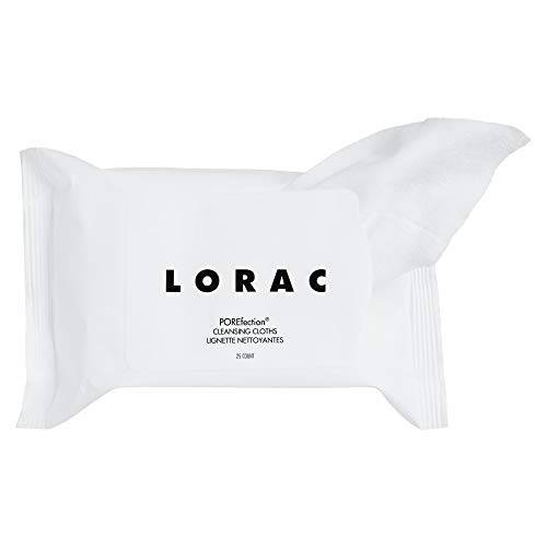 LORAC POREfection Cleansing Cloths | Makeup Remover Wipes | Sensitive Skin | Calming | Oversized