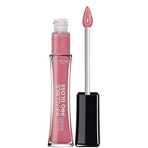 L’Oreal Paris Makeup Infallible 8 Hour Hydrating Lip Gloss, Nightfall Rose, 0.5 Ounce