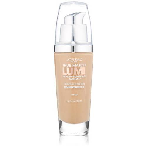 L’Oreal Paris True Match Lumi Healthy Luminous Makeup, N4 Buff Beige, 1 fl oz.