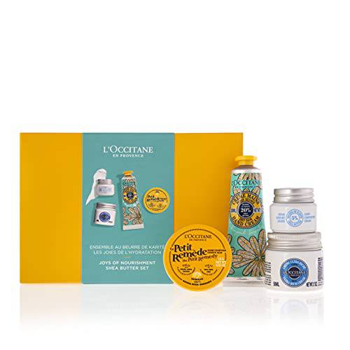 L’Occitane Comforting & Nourishing Shea Butter Discovery Kit enriched with Shea Butter, 3.48 fl. oz.