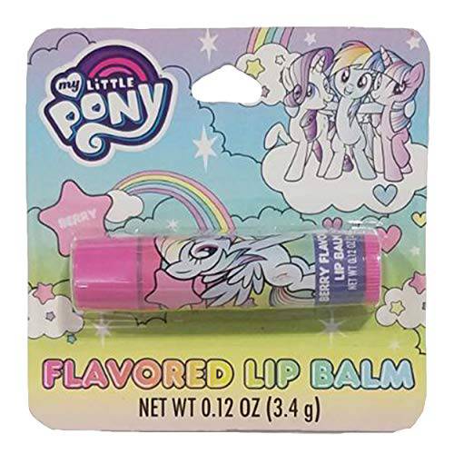 Taste Beauty (1) Stick My Little Pony Lip Balm - Berry Flavored - Pink Tube with Rainbow Dash - Net Wt. 0.12 oz
