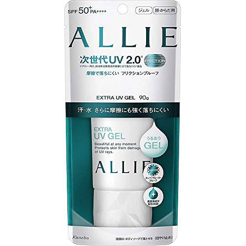 Kanebo Allie New Friction and Super Water Proof Extra UV Gel SPF 50+/PA++++ 90g (Green Tea Set)