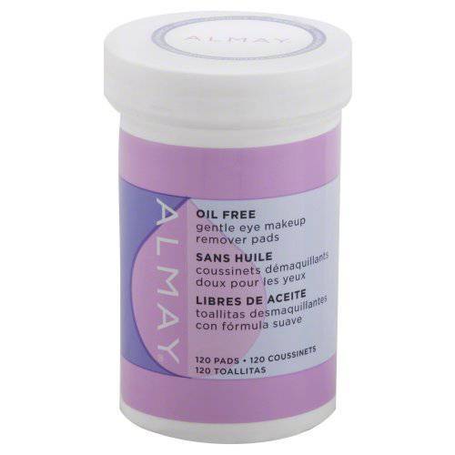 Almay Eye Makeup Remover Pads, Gentle, Oil Free 120 Pads by Almay