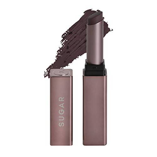 SUGAR Cosmetics Mettle Satin Lipstick - 08 Eugenie (Deep Chocolate Brown) Super Hydrating, Smoothens Fine Lines