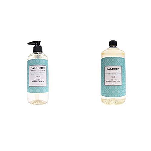 Caldrea Hand Soap Set, Pear Blossom Agave, 2 ct: Hand Soap (10.8 fl oz), Hand Soap Refill (32 fl oz)