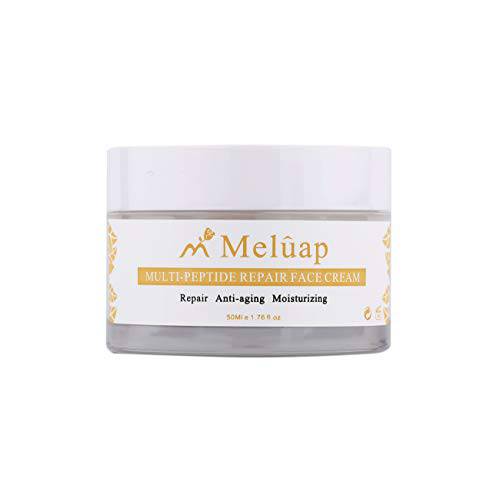 Meluap Anti-Aging Cream, Multi-Peptide Repair Face Cream, Vitamin E Hyaluronic Acid Repair Cream, Cream for women, 1.7 Ounce 50ml