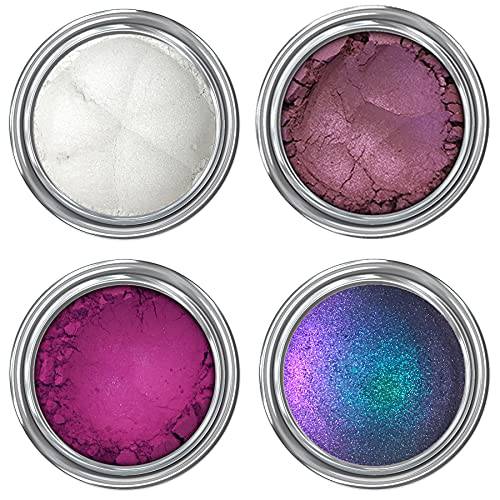 Concrete Minerals Variety Collection, Silky- Smooth and Highly Pigmented Cosmetics, 100% Vegan and Cruelty Free, Loose Mineral Eyeshadow Powder, Handmade in USA (Masquerade)