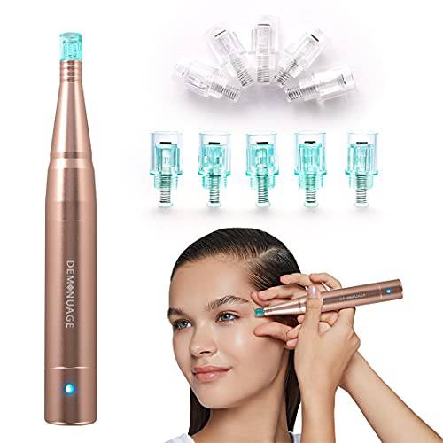 Deminuage NanoPen 3-Speed Rechargeable Lux Home-use Wireless Skincare Device Kit for Finelines, Wrinkles, Crow’s Feet And Dark Circles Reduction With 15 Pcs Mixed NanoChip Cartridges