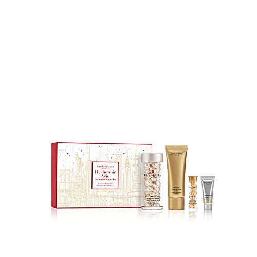 Elizabeth Arden Plumped & Perfect Hyaluronic Acid 60pc Capsules 4 Piece Skincare Gift Set