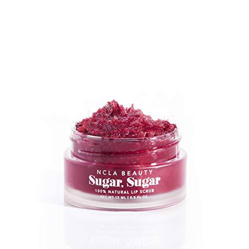 NCLA - Natural Sugar, Sugar Lip Scrub | Vegan, Cruelty-Free, Clean Skincare (Black Cherry)