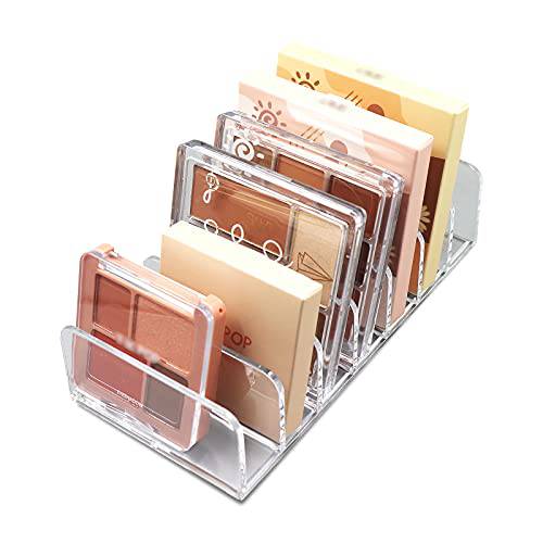 Makeup Organizer, Compact Makeup Palette Organize, for Bathroom Countertops, Vanities, Cabinets, Sleek Modern Cosmetics Storage Solution for - Eyeshadow Palettes, Contour Kits, Blush - 7 Sections