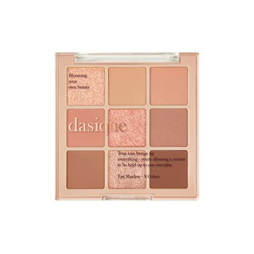 dasique Shadow Palette 05 Sunset Muhly l Cruelty-Free l 9 Blendable Shades in Smooth Matte and Shimmer Finishes with Gorgeous Pearls