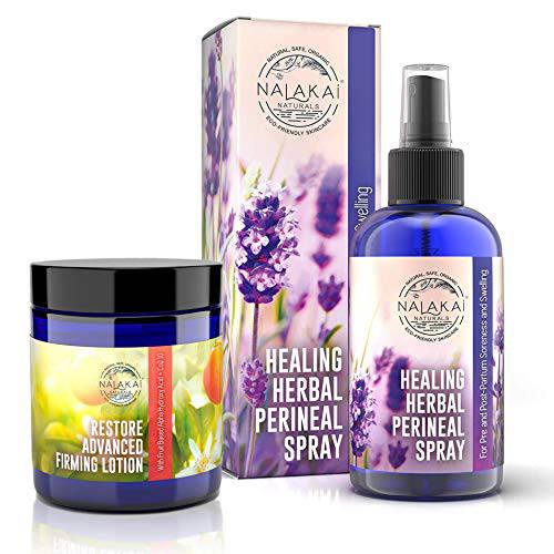 Nalakai Stretch Mark Cream and Healing Herbal Perineal Spray Bundle
