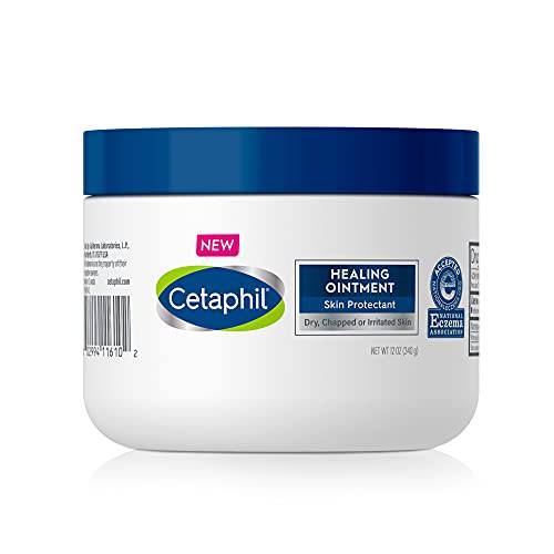 CETAPHIL Healing Ointment , 12 oz , For Dry, Chapped, Irritated Skin , Heals and Protects , Soothes Cracked Hands and Chapped Lips , Hypoallergenic , Fragrance Free