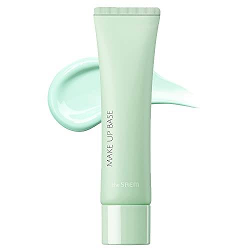 THE SAEM Saemmul Airy Cotton Makeup Base 01 Green - Redness Correcting Makeup Enhancing Base for Skin Smoothening, Tone up Corrector, Hydrating and Soothing for Sensitive Skin 30ml