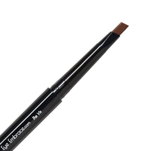 Eye Embrace The Vix: Auburn Eyebrow Pencil – Waterproof, Double-Ended Automatic Angled Tip & Spoolie Brush, Cruelty-Free
