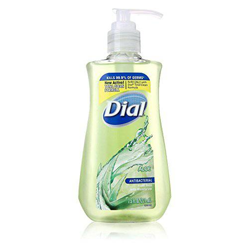 Dial Liquid Hand Soap With Moisturizer, Aloe, 7.5-Oz (Pack of 24)