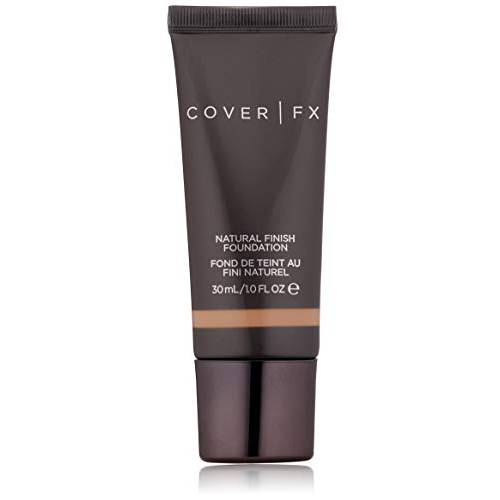 Cover FX Natural Finish Foundation: Water-based Foundation that Delivers 12-hour Coverage and Natural, Second-Skin Finish with Powerful Antioxidant Protection - N90, 1 Fl Oz