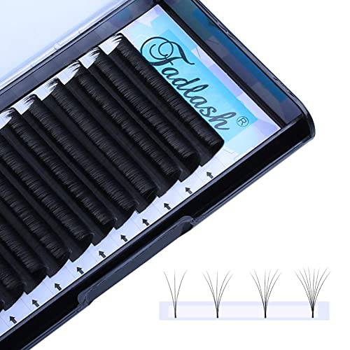 Easy Fan Volume Lashes D DD Curl Self Fanning Eyelash Extensions 2D~10D 0.07mm Easy Fan Lash Extensions 8-18mm Length Withstand about 194℉ (0.07-D, 12mm)