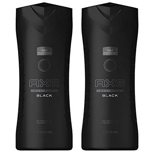 AXE Black Shower Gel, 16 oz - 2pc