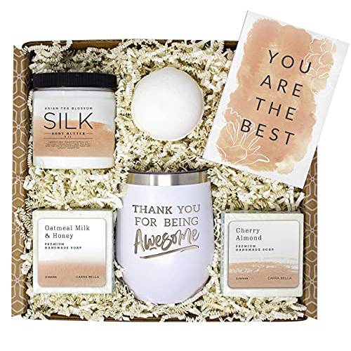 Thank You Gifts for Women - Thank You Gift Basket for Employees - You Are Awesome Spa Appreciation Gift Box for Women with Tumbler - You Got This Appreciation Gifts for Friends Coworker Boss Teacher