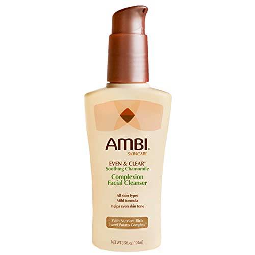 Ambi Even & Clear Complexion Facial Cleansing Wash with Chamomile and Green Tea, 3.5 Ounce