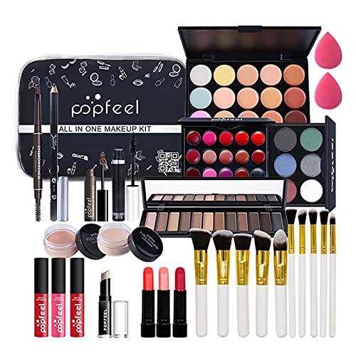 All in One Makeup Kit for Women Full Kit -177 Colors Cosmetic Make up Palette Set Combination with Eyeshadow Facial Blusher Eyebrow Powder Face Concealer Powder