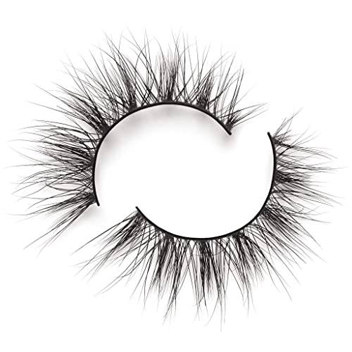 Lilly Lashes Paris in 3D Faux Mink | Natural-Looking, Lite Vegan False Eyelash | Faux Mink Lashes | Wispy Lashes | 14mm length, Reusable Up to 25 Wears