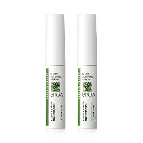 NULASTIN Brow Serum - Follicle Fortifying Conditioner | Eyebrow Treatment with Elastin — Promotes Appearance of Fuller, Thicker Looking Brows (2-Pack)