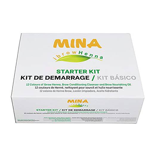 MINA ibrow Henna Starter Kit Pack (Starter Kit 12 Color)