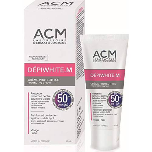 ACM Laboratoires DEPIWHITE M SPF 50+ INVISIBLE PROTECTIVE CREAM 40ml Skin Beauty Gift