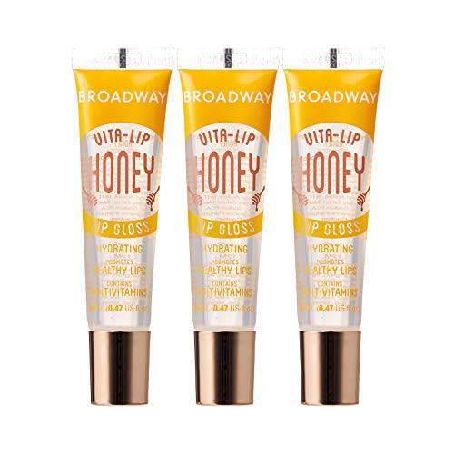 Broadway Vita-Lip Clear Lip Gloss 0.47oz/14ml (3PCS - Honey )
