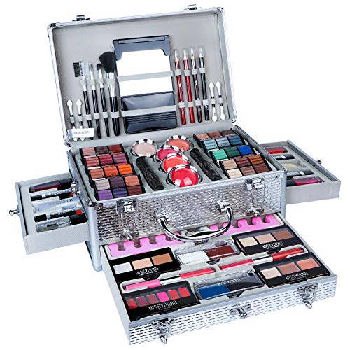 VolksRose All In One Makeup Kit Multi-Purpose Combination Makeup Surprise Gift Set Beauty Full Makeup Essential Starter Kit, Compact and Lightweight Design for Girls Women and Make Up Beginners
