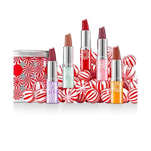 Clinique KISSES Gift Set 20215 lipsticks in Gift Tin, 0.14 Ounce (Pack of 5)