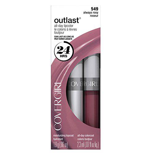 COVERGIRL Outlast All Day Two-Step Lipcolor Always Rosy 549, 0.13 Oz