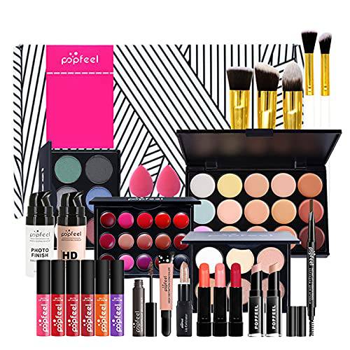 All-In-One Makeup Kit, 29 Pcs Complete Makeup Gift Set Full Kit Combination with Eyeshadow Blush Lipstick Concealer etc, Essential Starter Bundle for Women, Pro Multi-purpose Beauty Cosmetic Set2