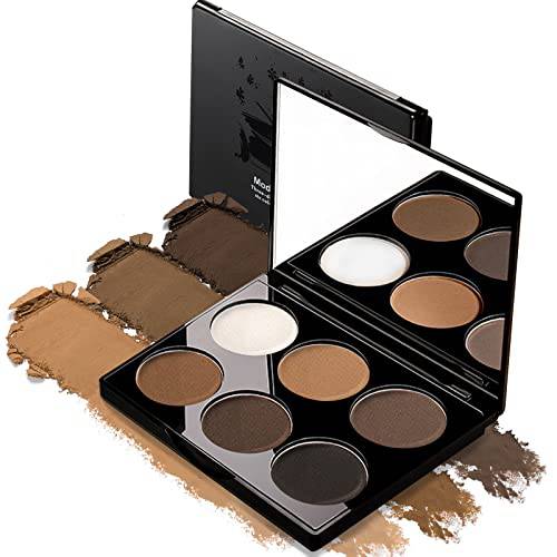 NewBang Contour Palette Powder Kit-6 Colors Contouring Makeup Palette With Mirror,Contouring Foundation Concealer Highlighting Palette-Vegan,Cruelty Free&Hypoallergenic