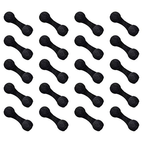 100 Pieces Nose Plugs Disposable, Nose Filters for Sunless Airbrush Spray Tanning, Nose Plug for Allergies and Dust, Spray Tan Nose Filter Sponge (Black)