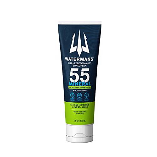 Watermans Mineral SPF 55 Sunscreen with Aqua-Armor