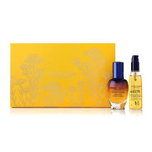 L’Occitane Immortelle Reset Your Skin Overnight Gift Set, Yellow, 2 Count