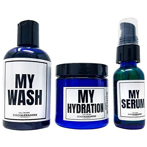 Evan Alexander Grooming MY Beginner’s Beard Kit - Hydrates and Moisturizes - Beard Growth Kit - Simple and Easy Beard Grooming Set - Personal Hygiene Products for Men - Great Fragrance