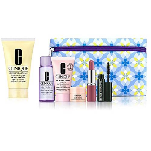 Clinique 7 Pieces Gift Set including Full Size Dramatically Different Moisturizing Gel 1.7 oz