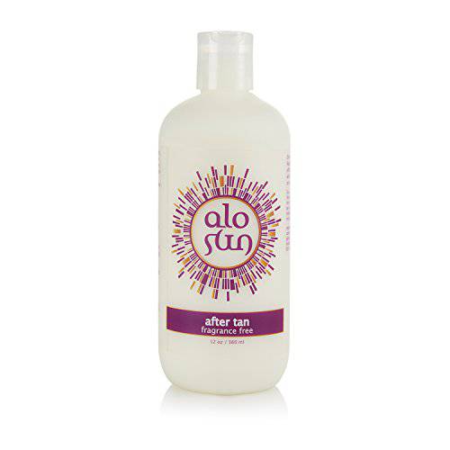 Alosun AfterTan Fragrance Free - After Sun Moisturizer For Face Hands and Body/Aloe Vera, Vitamin E & A, Anti-Aging, Restorative