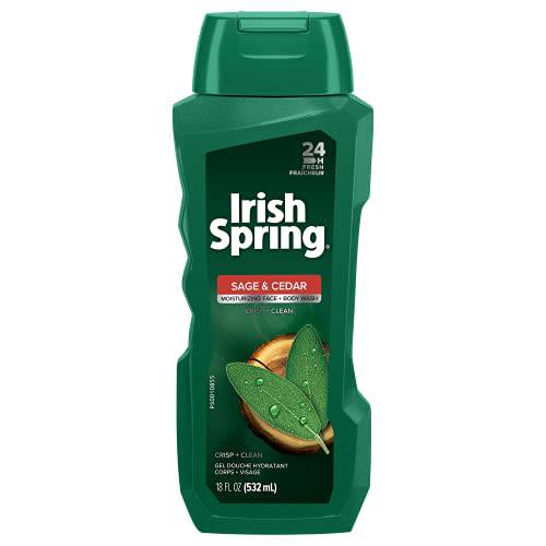 Irish Spring, Body Wash Sage & Cedar, 18 Ounce