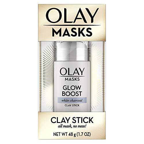 Olay Face Mask Stick, Glow Boost with White Charcoal Clay, 1.7 oz (Pack of 3)