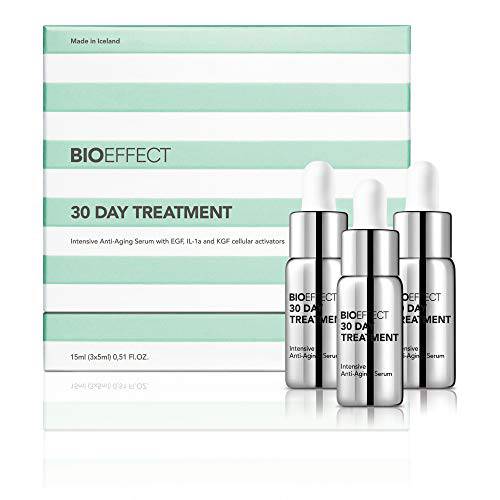BIOEFFECT 30 Day Anti-Aging Treatment for Face and Neck With 3 Plant Based EGF Growth Factors & Hyaluronic Acid, Hydrating, Wrinkle-Fighting Firming Facial Serum
