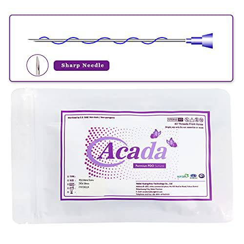 Acada Pdo Threads Lift Korea Face/Whole Body, Mono Screw Type 30g25mm 20pcs
