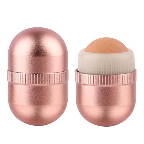 Oil-Absorbing Volcanic Face Roller, Reusable Facial Skincare Tool for At-Home or On-the-Go Mini Massage