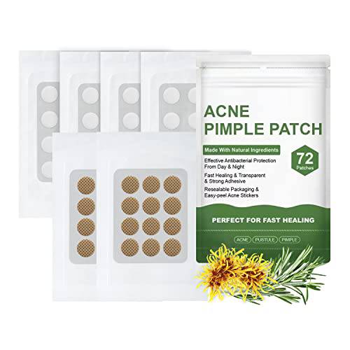 GROANCRE Acne Pimple Patches, Tea Tree Oil Absorbing Hydrocolloid Acne Patch for Redness and Pustule Acne, Acne Treatment Stickers for Face, Fast Healing - Night Use (36 Count)